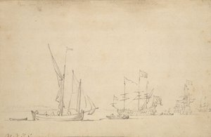 Navi da Sluis, 1677 da Willem van de Velde